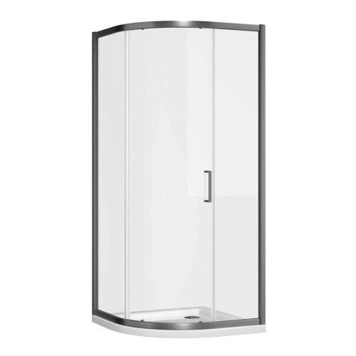 Edition 1000x900mm Sliding Shower Door Enclosure In Brushed Brass