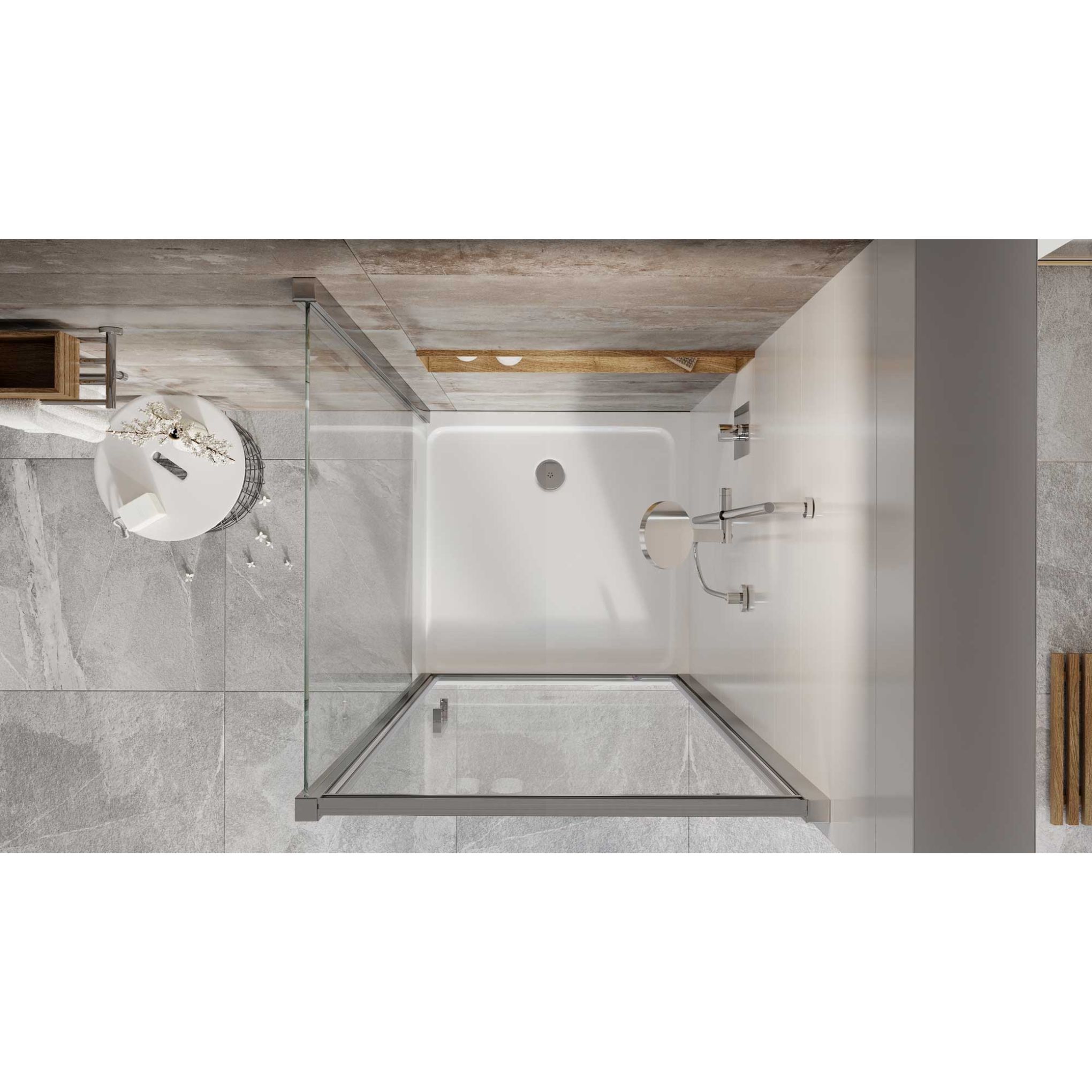 Fabio Shower Side Panel 760mm Shower Enclosure Side Panels