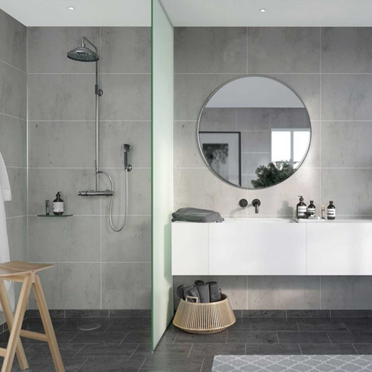 Fibo Scandinavian Tile Effect Lentini Light Wall Panel Wall Panels