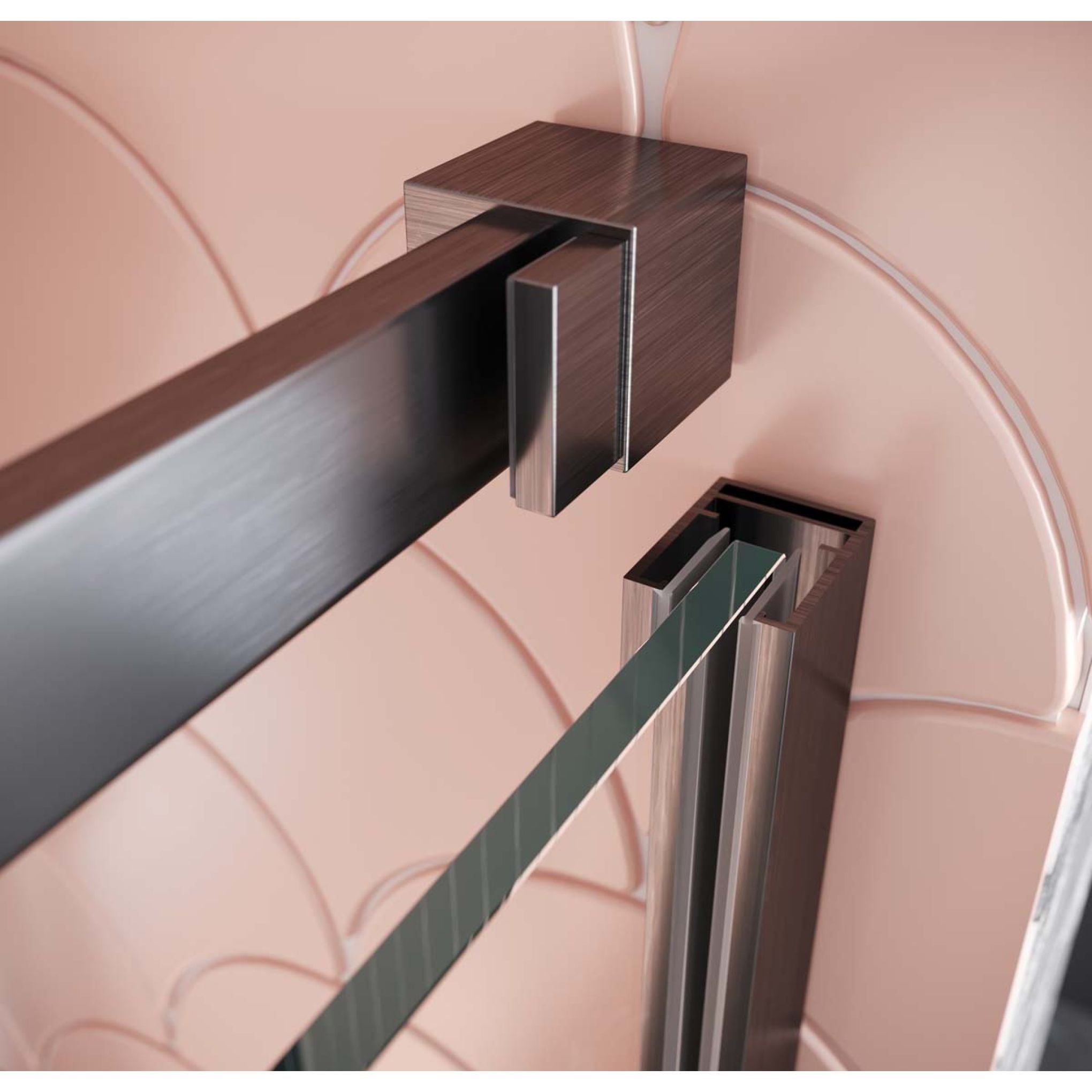 Ryland Gun Metal Sliding Shower Door 1200mm Gun Metal Shower Screens