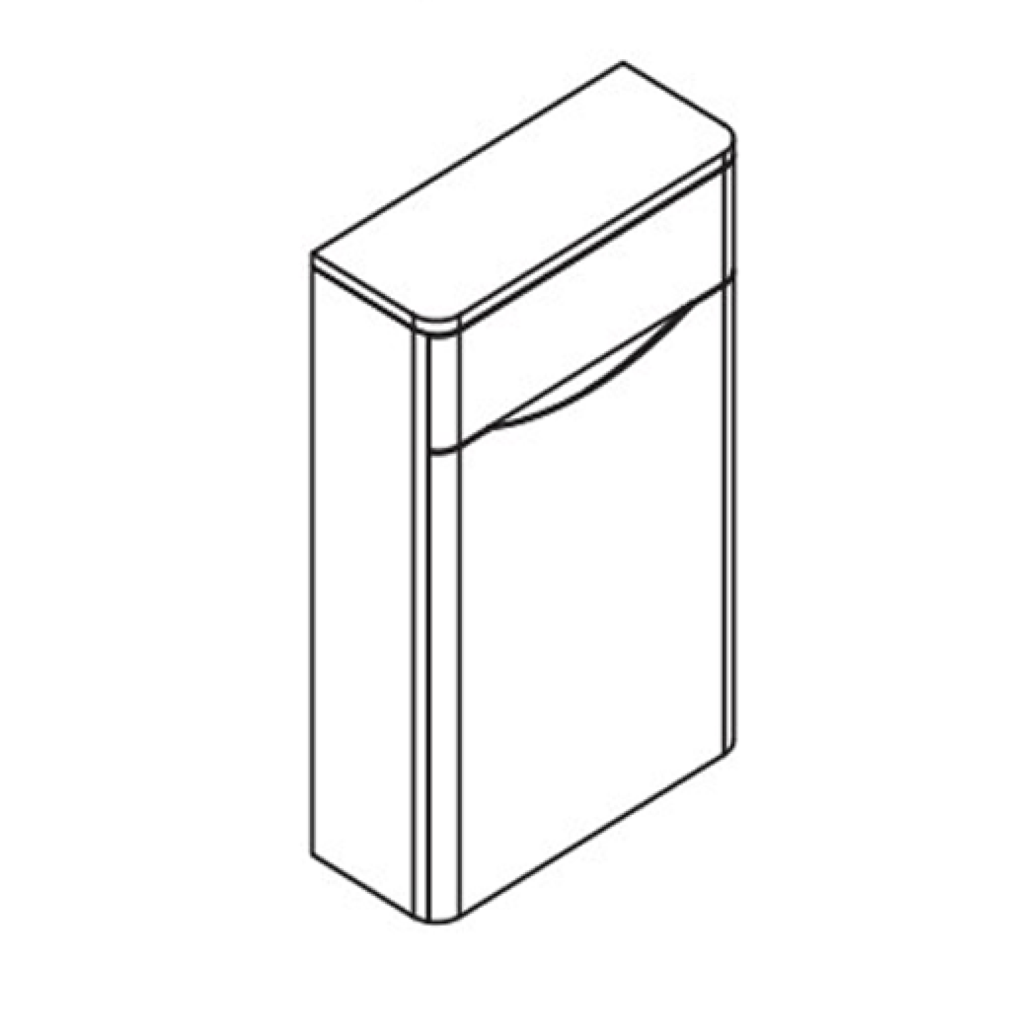 Easy Bathrooms Erin WC Unit in Gloss White | Toilet Unit