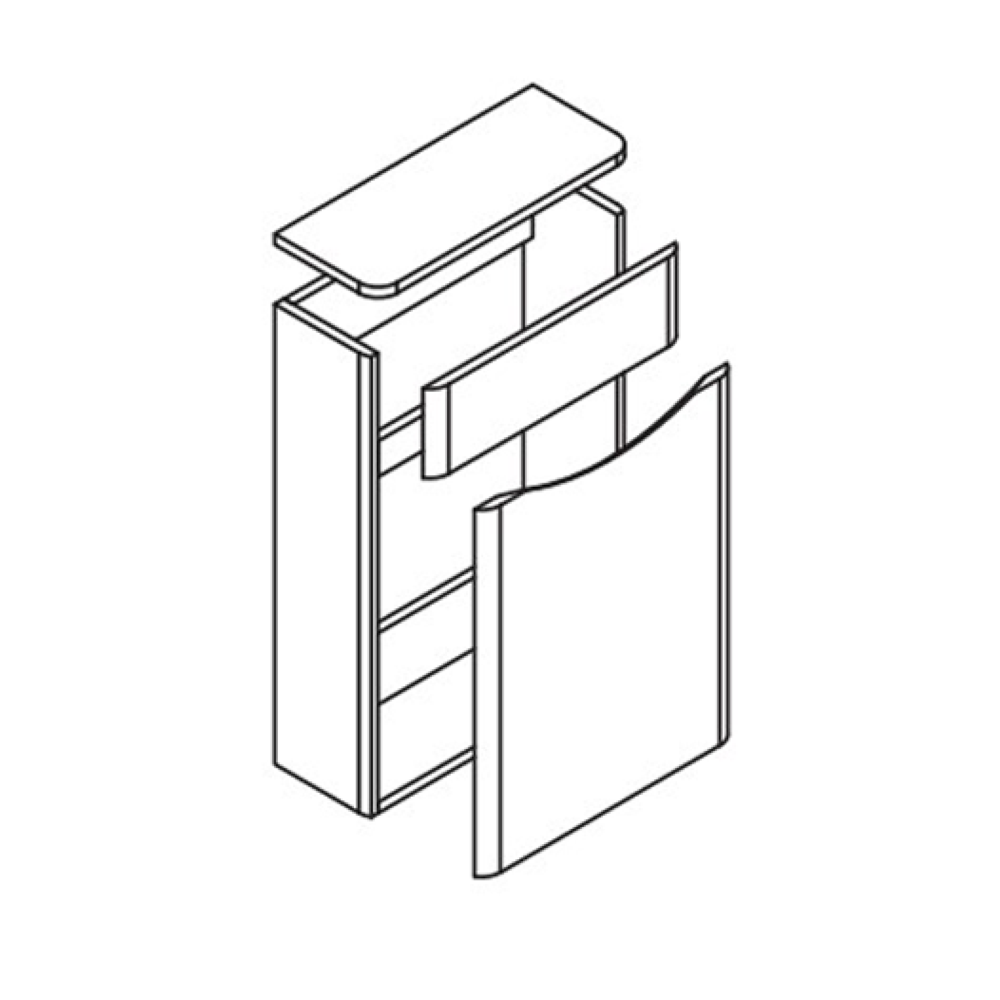 Easy Bathrooms Erin WC Unit in Light Oak | Toilet Unit